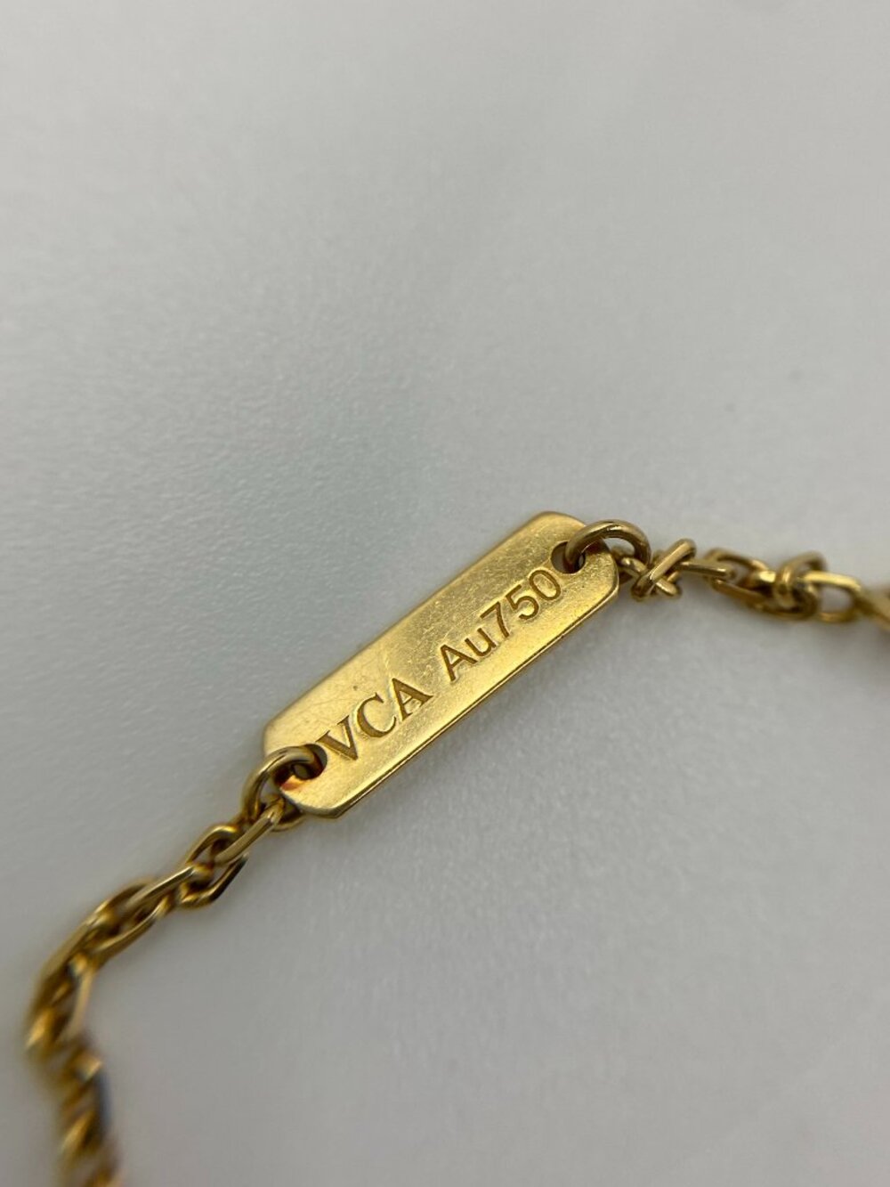 Authentic Van Cleef & Arpels Vintage Alhambra Necklace 18K Yellow Gold Malachite - Picture 10 of 13